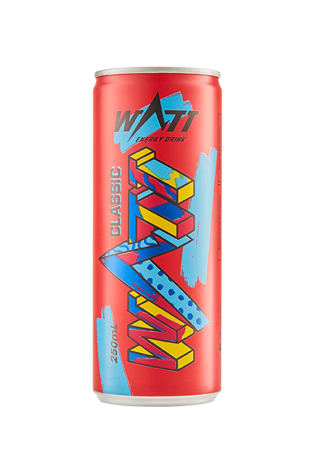 Tutti frutti ízű cukros WATT energiaital