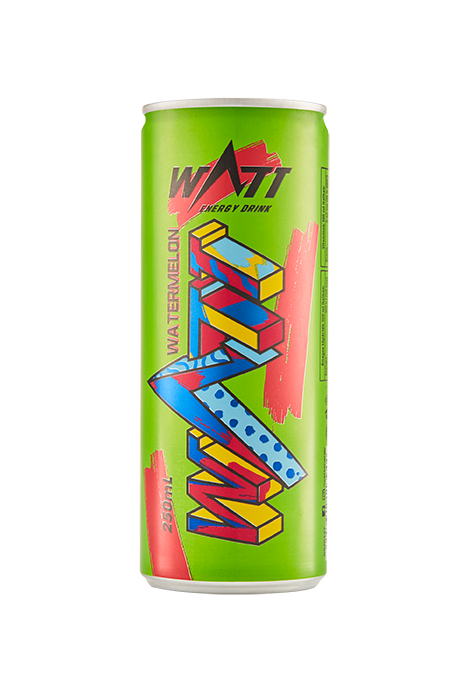 Görögdinnye ízű cukros WATT energiaital